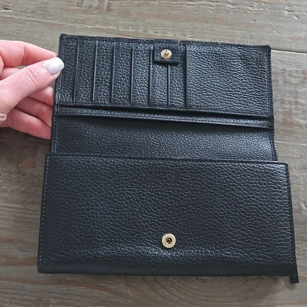 Gucci Wallet long black leather - Picture 5 of 8